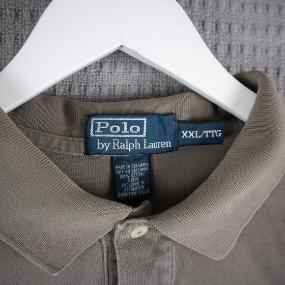 Polo Ralph Lauren 1990s Vintage Brown Button Up Mens XXL - Picture 5 of 8